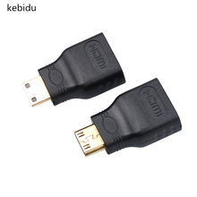 Kebidu мини HDMI-совместимого адаптера конвертер «Мама-папа» разъем для HDMI HD 1080P видео кабель адаптер устройство для HDTV 2024 - купить недорого