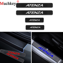 For Mazda ATENZA Door Sill Guard Door Threshold Plate Car Door Sill Scuff Plate Carbon Fiber Vinyl Sticker Car Styling 4Pcs 2024 - buy cheap