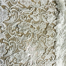 Free Shipping width125cm Water soluble lace fabrics diy three-dimensional embroidery  Milk silk fabric 2024 - buy cheap