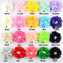 Yundfly 10pcs Handmade Children Pretty Chiffon Fabric Flower Without Clip For Baby Girls DIY Crafts Hair Accessories Headwear 2024 - buy cheap