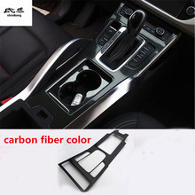1pc Car sticker stainless steel carbon fiber grain gear panel decoration cover for 2016 2017 2018 Geely Atlas car accessories 2024 - buy cheap