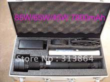 85W/65W/45W 3-power HID Xenon Flashlight 8500LM 7800mAh battery HID Hunting/Hiking Lamp 2024 - купить недорого