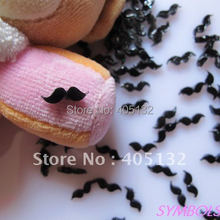 RC-137-1 200pcs/bag Cute Black Mustache Decoration Resin Decoration Nail Art Decorations 2024 - buy cheap