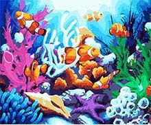 MaHuaf-W070 Fish of Nemo canvas painting for living room coloring by numbers on canvas for home decor 2024 - buy cheap