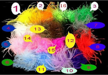 Ostrich Feather Puff Hair Bow Clip Free Headband! hair accessories 100 pcs mix colors ! 2024 - buy cheap