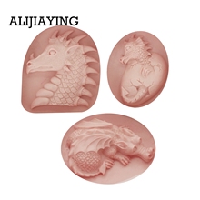 M1404 DIY Sugarcraft Dinosaur silicone cake mold fondant mold cake decorating tools chocolate gumpaste mould rubber mould 2024 - buy cheap