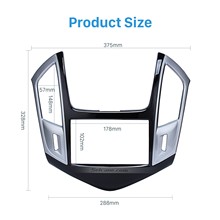Seicane 2DIN Car Radio Fascia For Chevrolet Cruze Stereo Dashboard Fitting Kit Frame Surrounded Install Trim Panel 2024 - buy cheap