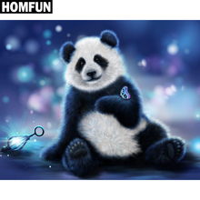 HOMFUN Full Square/Round Drill 5D DIY Diamond Painting "Animal panda" Embroidery Cross Stitch 5D Home Decor Gift A06194 2024 - buy cheap