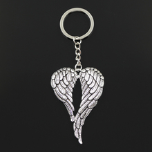 New Fashion Keychain 67x42mm Angel Wings Pendants DIY Men Jewelry Car Key Chain Ring Holder Souvenir For Gift 2024 - buy cheap