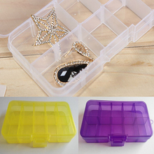 Plastic 10 Slots Adjustable Jewelry Storage Box Pill Beads Holder Case Organizer 2024 - buy cheap