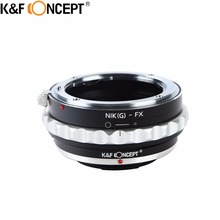 K & f concept ai (g)-fx, anel adaptador de lente de câmera para nikon g/f/ai/ais/d, para fujifilm fuji fx 2024 - compre barato