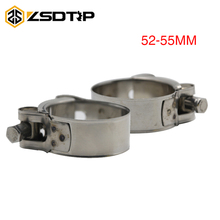 ZSDTRP-abrazadera de acero inoxidable para escape de motocicleta, silenciador Universal de 52mm-55mm, tipo Banjo, antideslizante 2024 - compra barato