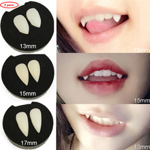 3 par resinsn dentes falsos dentes de vampiro engraçado dentes dentaduras adereços traje de halloween adereços festa favores frete grátis sa70 2024 - compre barato