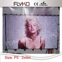 P5 2x3m  High quality play sexy movies flexible led video wall ,led video curtain 2024 - buy cheap