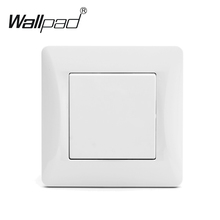 Interruptor de parede com garras para montagem, 1 gang, interruptor de parede 110-250v, branco, elegante, plástico, estilo europeu, 1 gang, 1 way