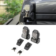 For Jeep Wrangler JL 2018+ Car Front Engine Cover Hood Hinge Buckle with Lock Car Accessories Styling 2024 - buy cheap