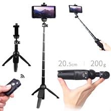 Yunteng 9928 remoto sem fio bluetooth extensível selfie vara monopé suporte do telefone 3 em 1 tripé de câmera para smartphone 2024 - compre barato