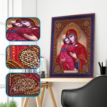 Special Shaped DIY 5D Diamond Embroidery Religion Icons Crystal Diamond Painting Religious Portrait Cross Stitch Needlework Gift 2024 - buy cheap
