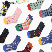 [COSPLACOOL]Abstract Animal Novelty Socks Men Cotton Happy Funny Socks Dress Colorful Wedding Socks Clacetines Hombre Divertidos 2024 - buy cheap