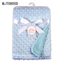 MOTOHOOD Fleece Baby Blankets Newborn Muslin Blanket Velvet Muslin Swaddle Wrap Blankets Super Soft Baby Room Accessories 2024 - buy cheap