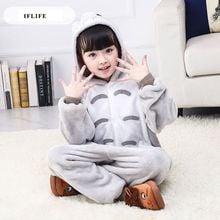 Onesie Hooded Totoro Children Pijama Kids Anime Cosplay Pajamas One Piece Sleepwear Halloween Costume Jumpsuit 2024 - buy cheap