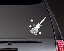 Witches Broom With Stars Car Decals Helloween Holiday Decor Decals Car Window Trunk Art Decoration Car Styling Waterproof ZP0686 2024 - buy cheap