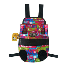 Canvas Colorful  Letter Printing Front Pet Legs Out Front Carrier/Bag dog carrier Free Shipping By China Post 2024 - buy cheap