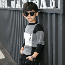 Spring Autumn Children Clothing Long Sleeve Boys Knitted Sweaters Child Knitted Pullover Baby Boys Tops O-neck Teenage Jacket 2024 - buy cheap