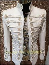 Fashion Men Handmade Blazer Jacket Male Singer Dance Stage Performance Top Nightclub Jacket Wear 2024 - buy cheap