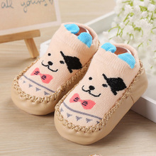 Newborn 0-18M Baby First Walkers Shoes Non-slip Casual Active Infant Soft Splice Cute Cotton Smiley Face 2024 - buy cheap