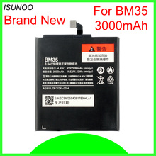 ISUNOO 5 unids/lote BM35 3000 mAh batería para Xiaomi mi 4C mi 4C batería de reemplazo de teléfono móvil baterías Li-ion 2024 - compra barato