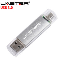 JASTER USB 3,0 мобильный компьютер двойного использования Горячая Мода прямой OTG 4 ГБ/8 ГБ/16 ГБ/32 ГБ/64 Гб карта памяти 2024 - купить недорого