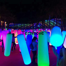 Inflável conduziu a iluminação tubo soco coluna para Decorações da Festa de Casamento de Negócios de iluminação Inflável Pilar para ceilling 2024 - compre barato