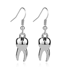 dongsheng Cute Dentistry Medical Tooth Drop Earring Silver Color Eardrop Charm Vintage Fashion Jewelry Dental Gift -15 2024 - buy cheap