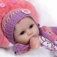 40cm Soft silicone reborn baby dolls lifelike baby doll toy for girl babies birthday present bedtime play house early education 2024 - buy cheap