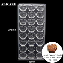 3D Crown Form for Chocolate Candy Party Polycarbonate Molds Baking Pastry Tray Tools Bakeware Baker Dessert Party Mould Plastic 2024 - buy cheap