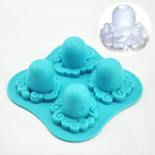 High Quality Octopus Ice Mold Silicone Trays Kitchen Fondant Accessories Tools Clay Cake Mold Baking DIY Soap Mold E242 2024 - buy cheap