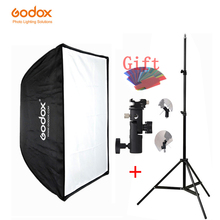 Godox Portable 50*70cm 60*60cm 70*70cm 60*90cm Umbrella Softbox+E Type+2m Light stand for Photography photoflash Flash Speedligh 2024 - buy cheap