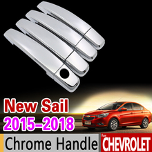 for Chevrolet New Sail 2015 2016 2017 2018 Luxurious Chrome Handle Cover Trim Set Sail 3 Car Accessories Sticker Car Styling 2024 - buy cheap