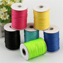 5 Rolls Waxed Thread 150 Meters/roll Polyester Cord String Strap Wholesale Necklace Rope 1mm diameter 2024 - buy cheap