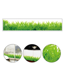 Waterproof Removable DIY Fresh Green Grass Wall Stickers PVC Art Patining Living Room Bedroom Home Decals Murals Decoration 2024 - buy cheap