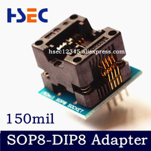 SOP8 to DIP8 adapter SOP8 socket 150mil  /SOIC8 to DIP8 adapter (Gold Plating) IC programmer adapter 2024 - buy cheap