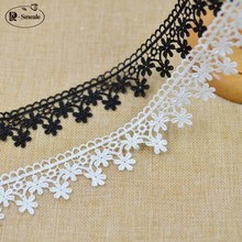 10Yards / Lot New Lace Trim Water Soluble Embroidery Cotton Lace DIY Lace Fabric Clothing Accessor width 3.7cm RS2188 2024 - buy cheap