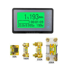 DC 50A 100A 350A 500A Coulomb Meter Battery Monitor Capacity Indicator Voltmeter AMP Li-ion Lithium Lead Acid 12v 24V 36v 48v 2024 - compre barato