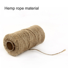 Natural Jute DIY Scrapbooking 100m Woven Ropes Twine Burlap String Hemp Rope Florists Party Wedding Gift Wrapping Cords Thread 2024 - buy cheap