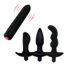 Sex Butt Plug Anal Beads Prostate Massage Vibrator G-Spot Stimulate Vibratoring Anal Plugs Adult Products Sex Toys For Woman Men 2024 - buy cheap