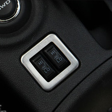 Botón de calefacción para asiento de coche, marco de tapicería decorativa, modificación de acero inoxidable, compatible con Mitsubishi Outlander 2013 a 2015, 1 ud. 2024 - compra barato