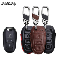 KUKAKEY Leather Car Key Case Cover For Citroen C5 C6 C4L C3XR DS 3 4 5 7 Smart Remote Car Key Protection Shell Accessories 2024 - buy cheap