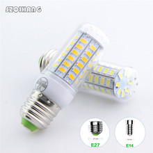 E27 LED Lamp E14 LED Bulb SMD5730 220V Corn Bulb 24 36 48 56 69 LEDs Chandelier Candle LED Light For Home Decoration Ampoule 2022 - buy cheap