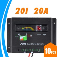 10PCS 20A Solar Charge Controller 12V 24V Auto Switch 20 Amps Solar Regulators with Light and Timer Control LED Indicator 2024 - buy cheap